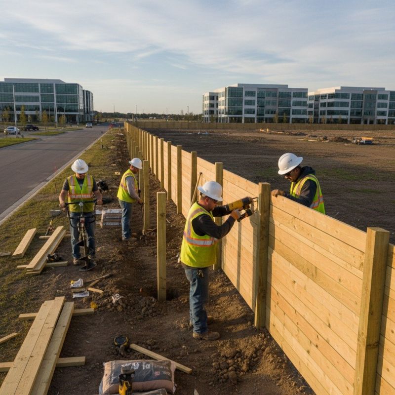 Commercial Fence Construction