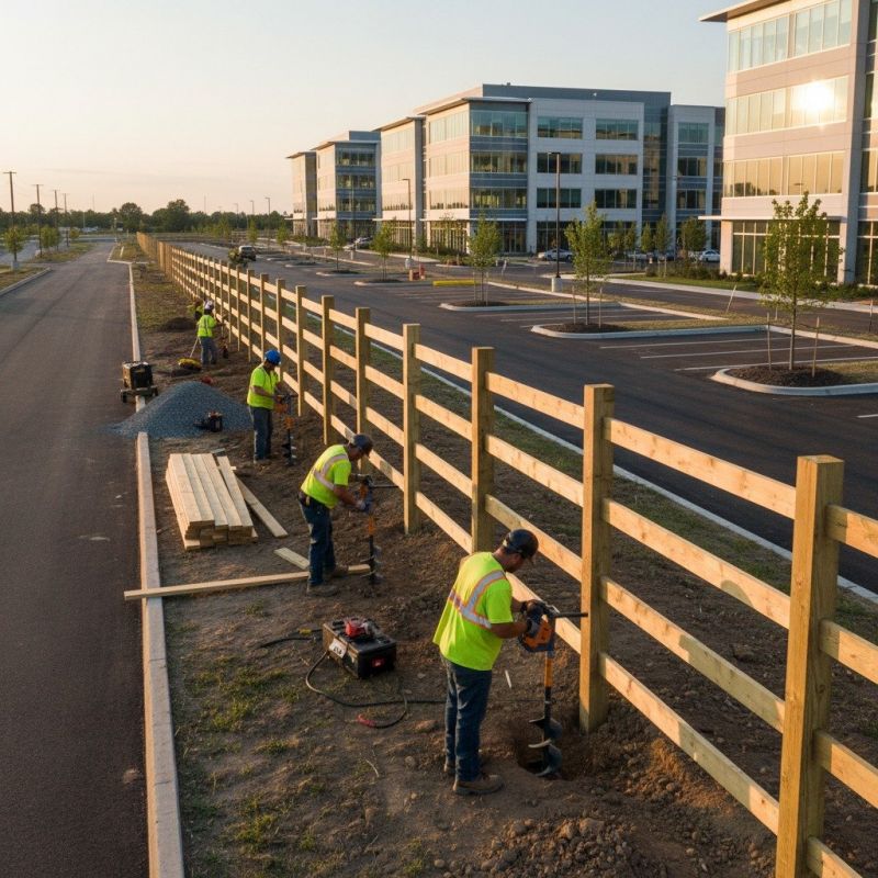 Board Fence Installation detail